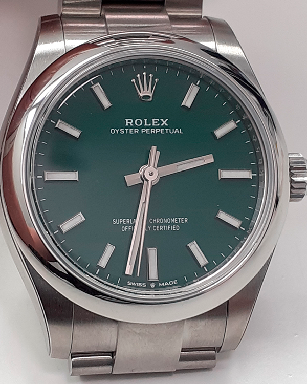 2021 Rolex Oyster Perpetual 31MM Green Dial Oyster Bracelet (277200)