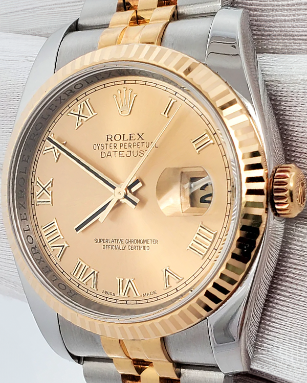 Rolex Datejust 36MM Champagne Dial Two-Tone Jubilee Bracelet (116233)