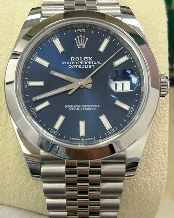 2021 Rolex Datejust 41MM Blue Dial Jubilee Bracelet (126300)