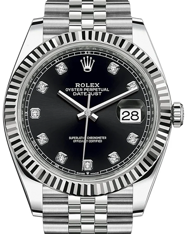 Rolex Datejust 41MM Black Dial Jubilee Bracelet (126334)