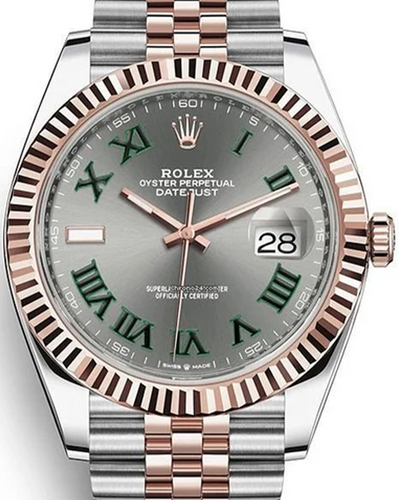 2023 Rolex Datejust "Wimbledon" 41MM Slate Dial Two-Tone Jubilee Bracelet (126331)