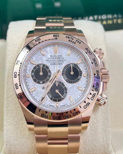 Rolex Cosmograph Daytona 40MM Meteorite Dial Everose Gold Oyster Bracelet (116505)