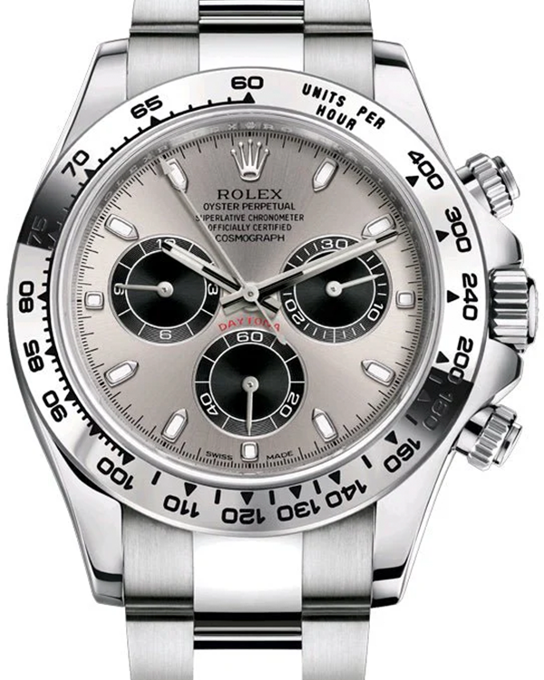 2021 Rolex Cosmograph Daytona 40MM Grey Dial White Gold Oyster Bracelet (116509)