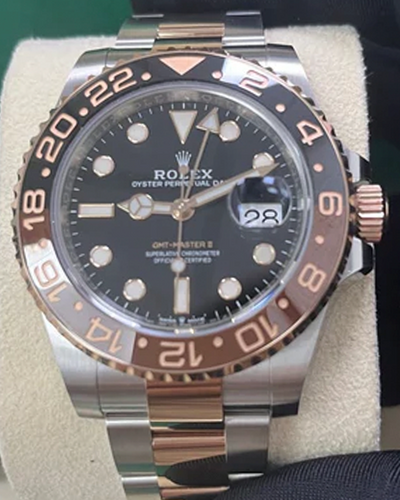 2019 Rolex GMT-Master II "Root Beer" 40MM Black Dial Two-Tone Oyster Bracelet (126711CHNR)