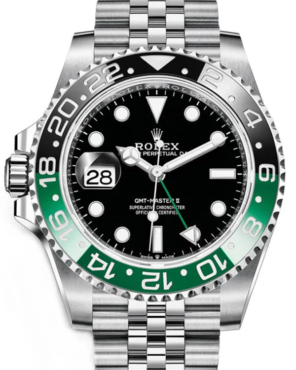 2023 Rolex GMT-Master II "Sprite" 40MM Black Dial Jubilee Bracelet (126720VTNR)