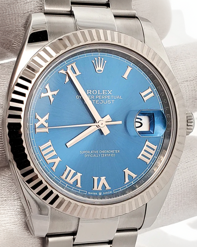 2023 Rolex Datejust 41MM Blue Dial Oyster Bracelet (126334)