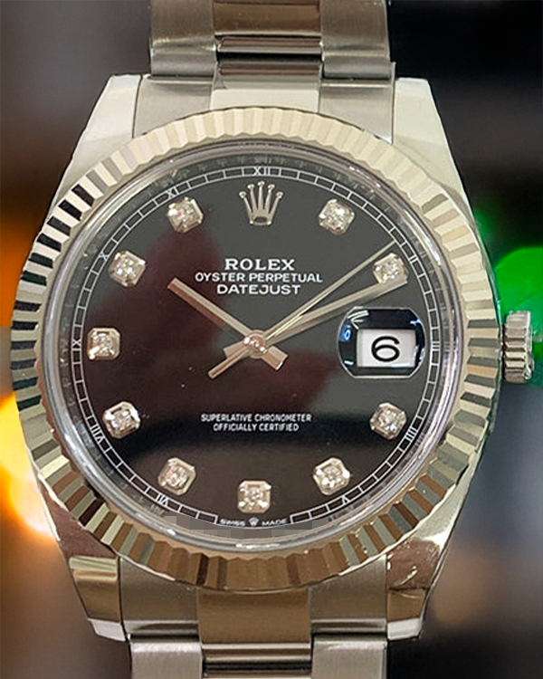 2021 Rolex Datejust 41MM Black Dial Oyster Bracelet (126334)
