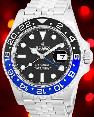 2020 Rolex GMT-Master II "Batgirl" 40MM Black Dial Jubilee Steel Bracelet (126710BLNR)