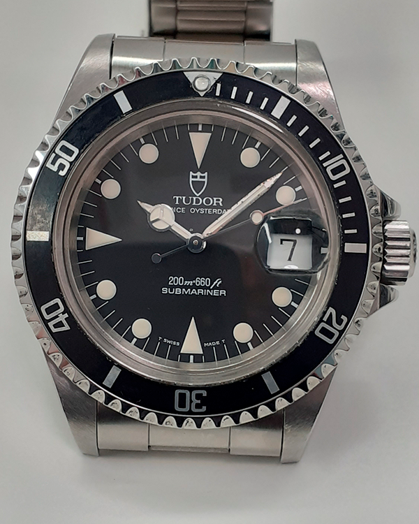 1995 Tudor Submariner Vintage 33MM Black Dial Steel Bracelet (73090)