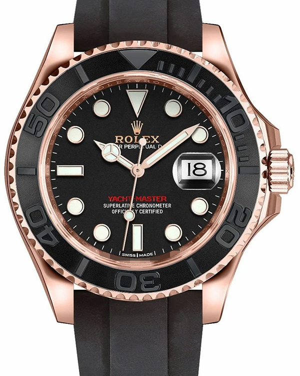 2021 Rolex Yacht-Master 37MM Black Dial Oysterflex Strap (268655)