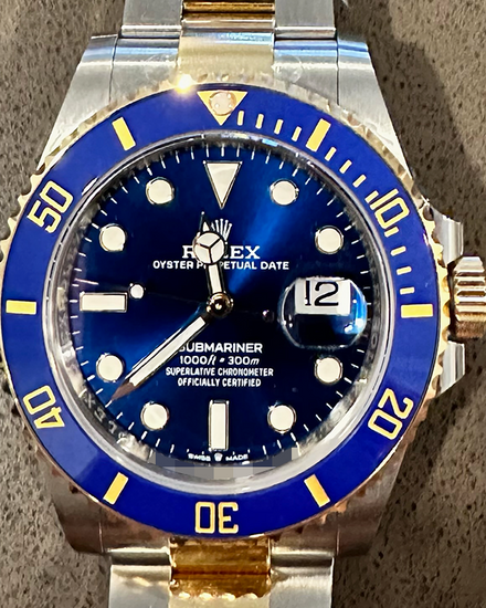 Rolex Submariner Blue Yellow Gold 41mm - 126618LB - New 2023