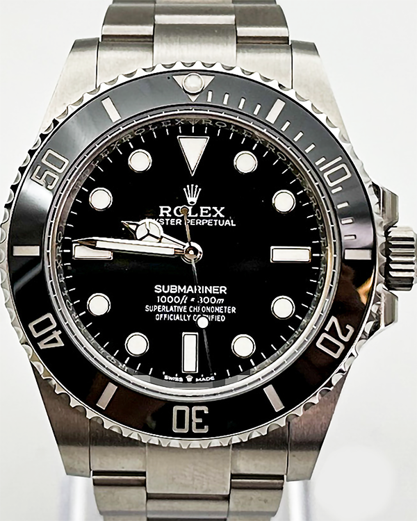 No Reserve - 2022 Rolex Submariner No Date Oystersteel Black Dial (124060)