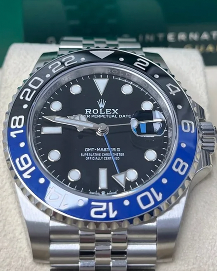 2022 Rolex GMT-Master II "Batgirl" 40MM Black Dial Jubilee Bracelet (126710BLNR)