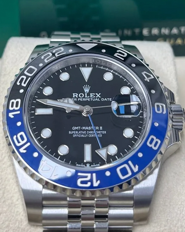 2022 Rolex GMT-Master II "Batgirl" 40MM Black Dial Jubilee Bracelet (126710BLNR)