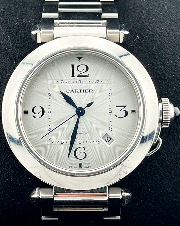 2020 Cartier Pasha De Cartier 41mm Silver Dial Steel Bracelet (WSPA0009)