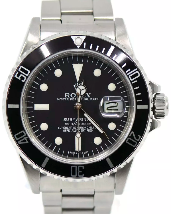 Rolex Submariner Date "Triple Zero" 40MM Black Dial Steel Bracelet (168000)