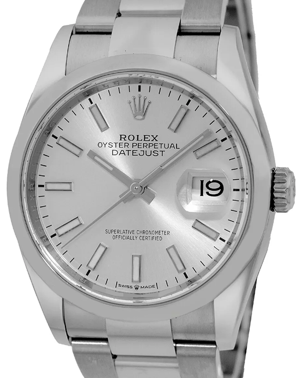 Rolex Datejust 36MM Silver Dial Oystersteel Bracelet (126200)