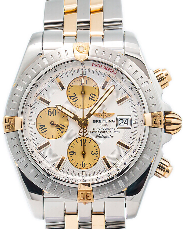 Breitling Chronomat Evolution 44MM Silver Dial Steel Bracelet (B13356)