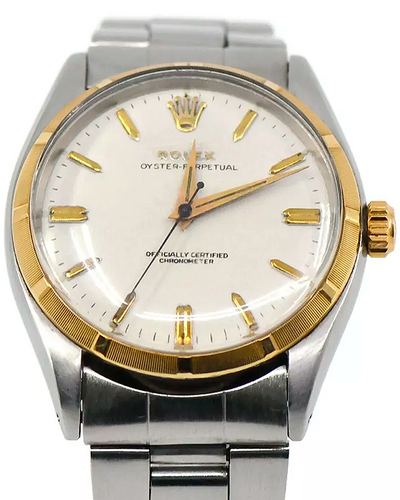 Rolex Oyster Perpetual 34MM White Dial Oyster Bracelet (6565)