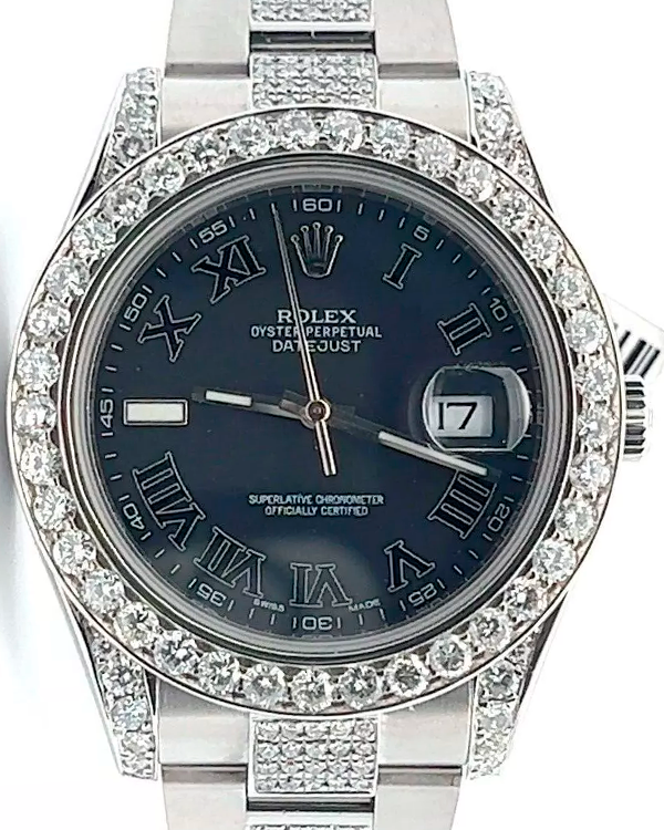 Rolex Datejust II 41MM Black Dial Oyster Bracelet (116300)