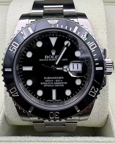 2014 Rolex Submariner Date 40MM Black Dial Oyster Bracelet (116610LN)