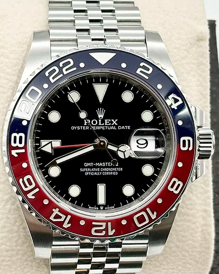 2019 Rolex GMT-Master II "Pepsi" 40MM Black Dial Jubilee Bracelet (126710BLRO)