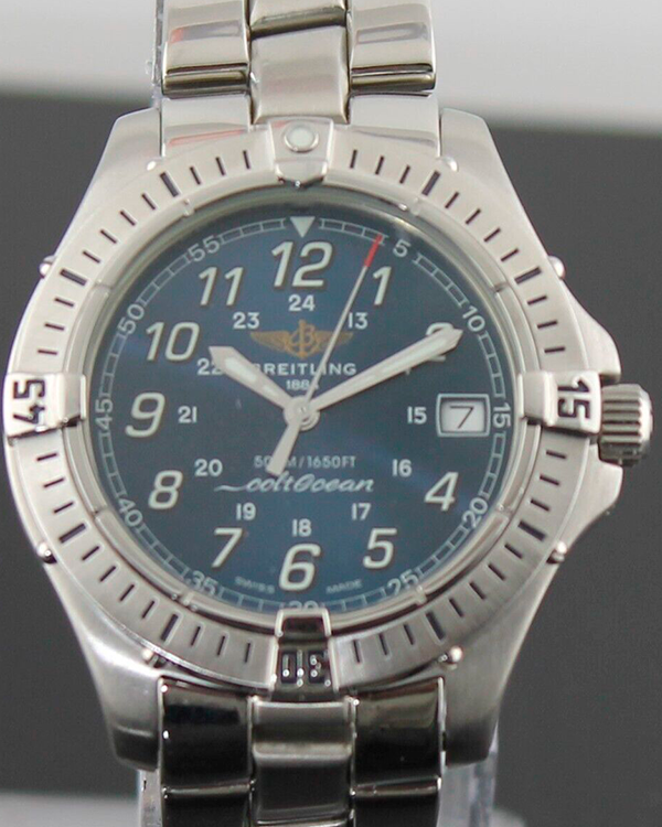 Breitling Colt Ocean 38MM Quartz Blue Dial Steel Bracelet (A64050)