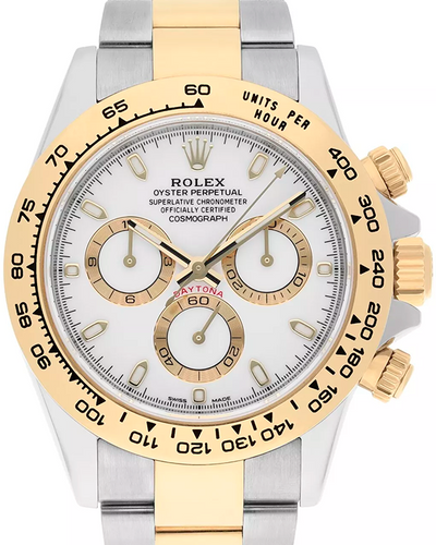 2021 Rolex Cosmograph Daytona 40MM White Dial Two-Tone Bracelet (116503)