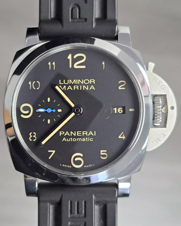 2017 Panerai Luminor Marina 1950 3 Days Automatic 44MM Black Dial Rubber Strap (PAM01359)