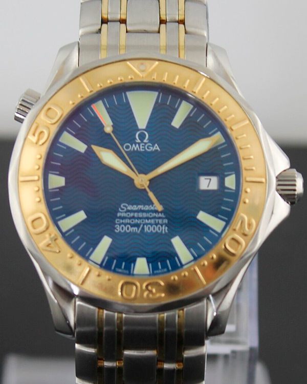 2003 Omega Seamaster Professional 41MM Blue Dial Two-Tone Bracelet (2455.80.00)