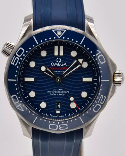 2023 Omega Seamaster Diver 300M 42MM Blue Dial Rubber Strap (210.32.42.20.03.001)