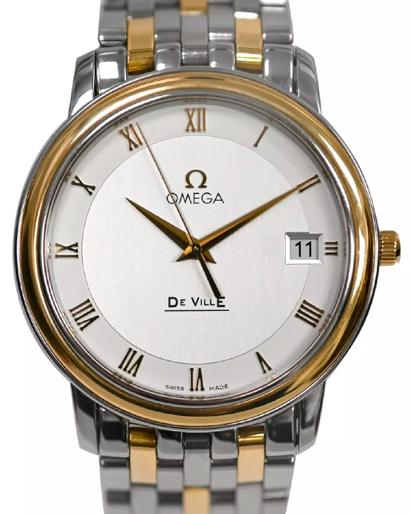 Omega De Ville 34MM Silver Dial Gold/Steel Bracelet (4310.32)