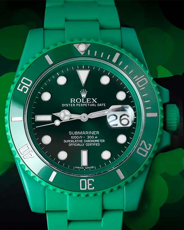 2019 Rolex Submariner Date "Hulk" 40MM Green Dial Aftermarket Oyster Bracelet (116610LV)