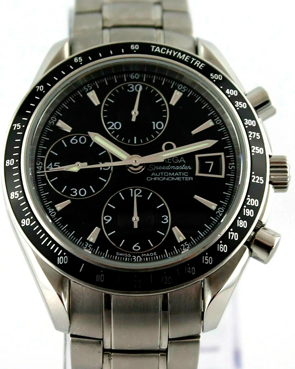 Omega Speedmaster Date/Day-Date 40MM Black Dial Steel Bracelet (3210.50.00)