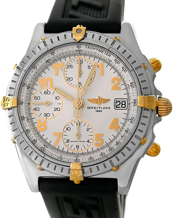 Breitling Chronomat 39MM White Dial Rubber Strap (B13050.1)