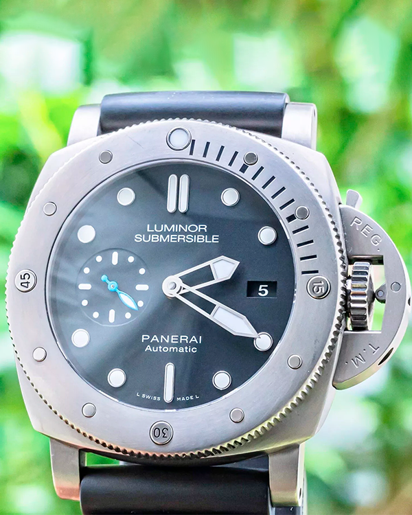 Panerai Luminor Submersible 1950 3 Days 47MM Black Dial Rubber Strap (PAM01305)