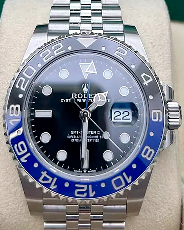 2021 Rolex GMT-Master II "Batgirl" 40MM Black Dial Jubilee Bracelet (126710BLNR)