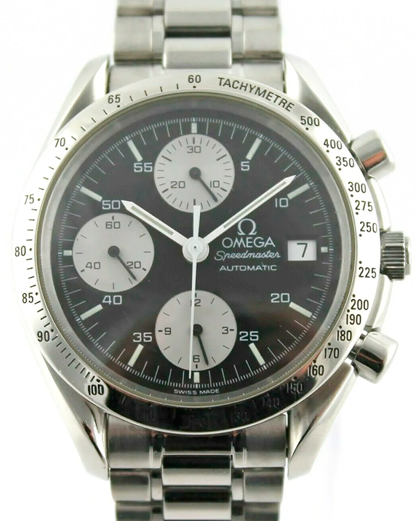 Omega Speedmaster "Reverse Panda" 39MM Black Dial Steel Bracelet (3511.50)