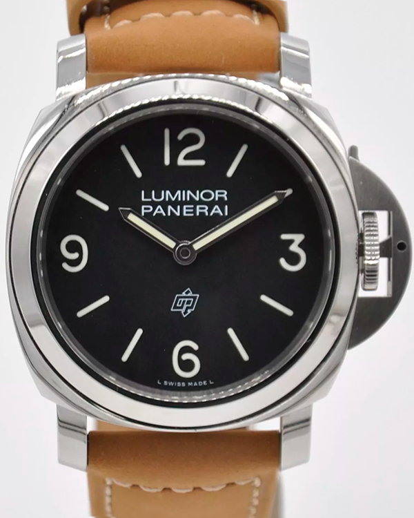 2023 Panerai Luminor Base Logo 44MM Black Dial Leather Strap (PAM01086)