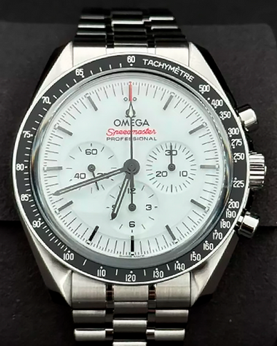 2024 Omega Speedmaster Professional Moonwatch 42MM White Dial Steel Bracelet (310.30.42.50.04.001)