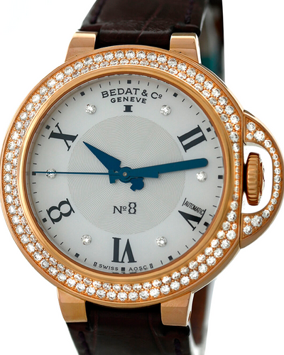 Bedat & Co. No. 8 36.5MM Mother of Pearl Dial Leather Strap (828)