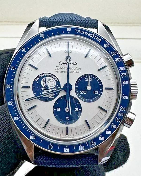 2024 Omega Speedmaster Anniversary Series “Silver Snoopy Award” 42MM Silver Dial Textile Strap (310.32.42.50.02.001)