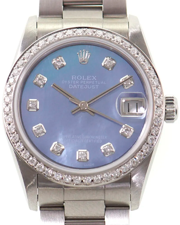 Rolex Datejust 31MM Aftermarket Mother of Pearl Dial Oyster Bracelet (68240)