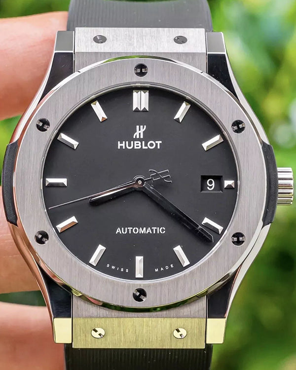 2020 Hublot Classic Fusion 45MM Black Dial Rubber Strap (511.NX.1171.RX)