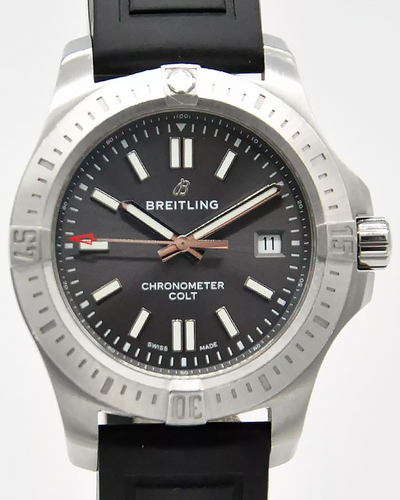 2021 Breitling Colt 41MM Grey Dial Rubber Strap (A17313101F1X1)