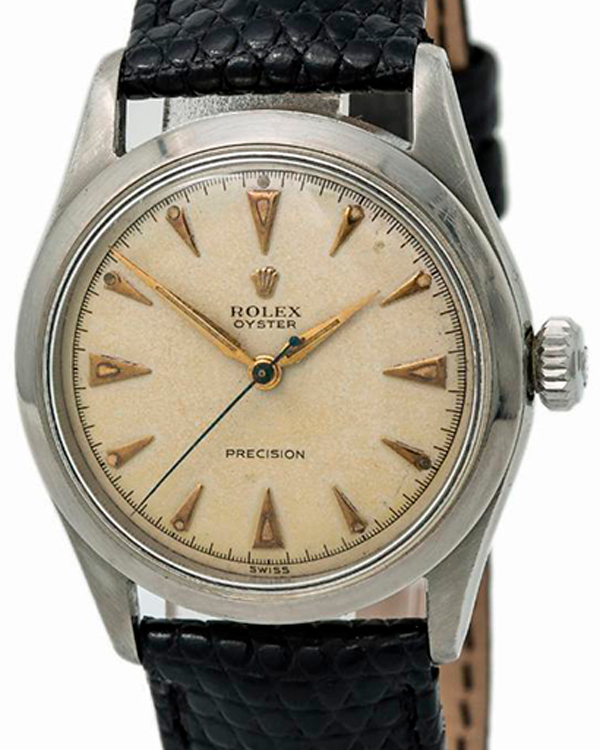 1939 Rolex Oyster Precision Brevet Vintage 34MM Cream Dial Leather Strap (6482)