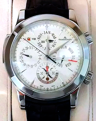 Jaeger-LeCoultre Master Grand Réveil Perpetual Calendar 43MM White Dial Leather Strap (Q163842A)