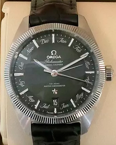 Omega Globemaster Constellation 41MM Green Dial Leather Strap (130.33.41.22.10.001)