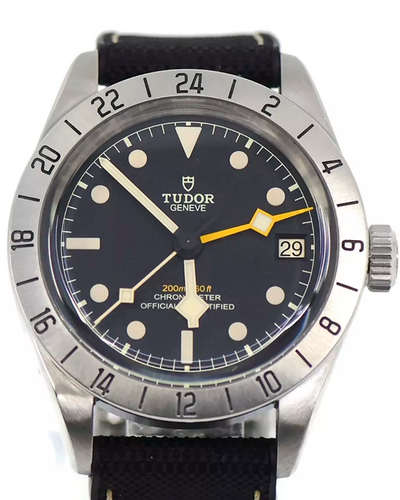 2022 Tudor Black Bay Pro GMT 39MM Black Dial Leather Strap (79470)