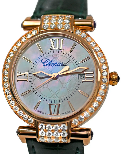 2012 Chopard Imperiale 28MM Quartz Mother of Pearl Dial Leather Strap (384238-5003)